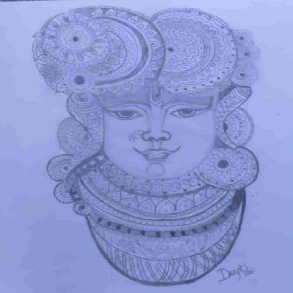 Shreenathji Sketch Artwork 